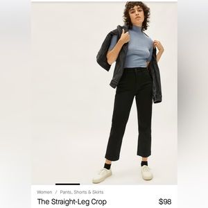 Everlane The Straight-Leg Crop black size 6